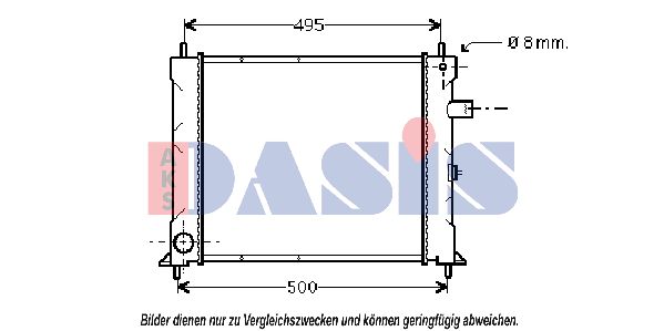 AKS DASIS Radiaator,mootorijahutus 370270N